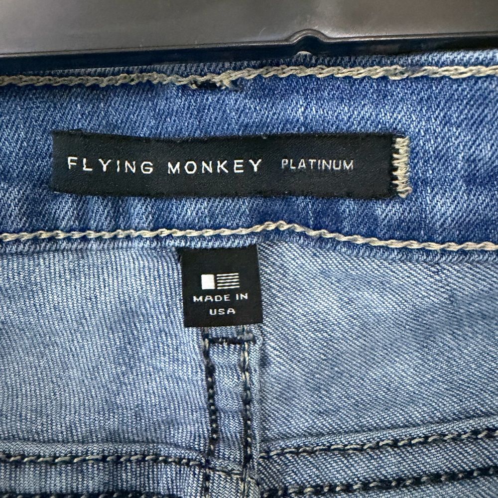 Flying Monkey Light Blue Ripped Skinny Jeans - Picture 4 of 6